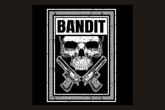 Download Skull with Revolver Hand Drawing - Revolver Collection