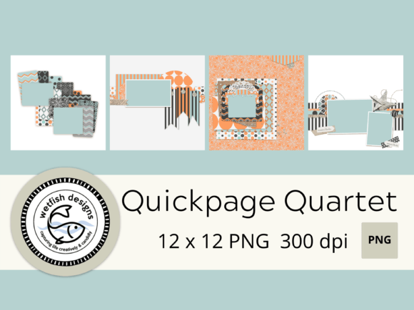 Download Digital Scrapbook Quick Page Quartet (Se - Premium Resources