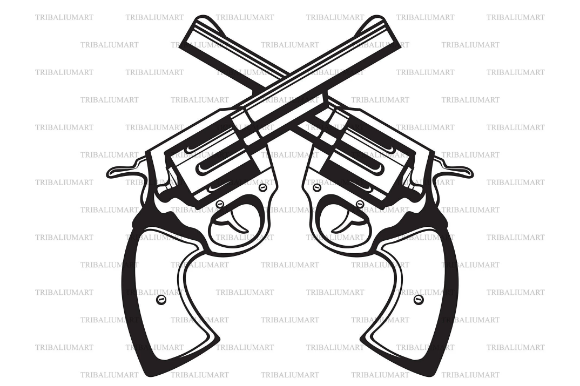 Download Crossed Handguns (Revolver, Gun) - Revolver Collection