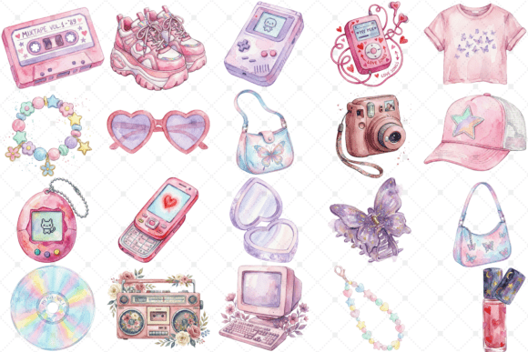 Download Y2K Teen Girl Cliparts, 2000s Nostalgia - Nostalgia Collection