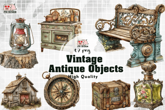 Download Vintage Antique Objects PNG - Antique objects Collection