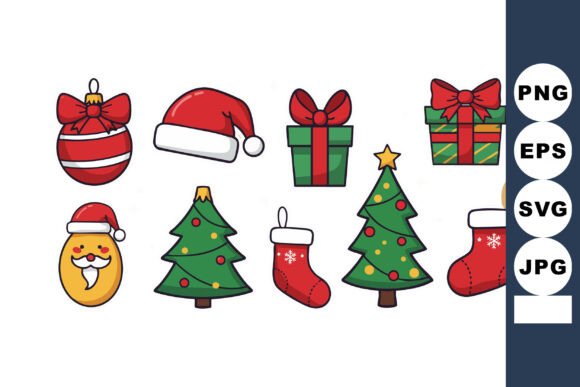 Download Christmas Holiday Decorations with Santa - Holiday decor Collection