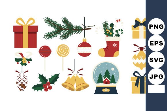 Download Christmas Holiday Decorations Gift Boxes - Holiday decor Collection