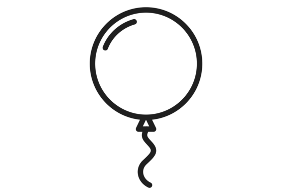 Download Party Balloon Linear Icon. Holiday Decor - Premium Bundle