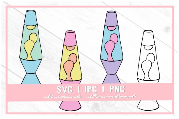 Download Retro Lava Lamp Doodle Pastel Nostalgia - Nostalgia Collection